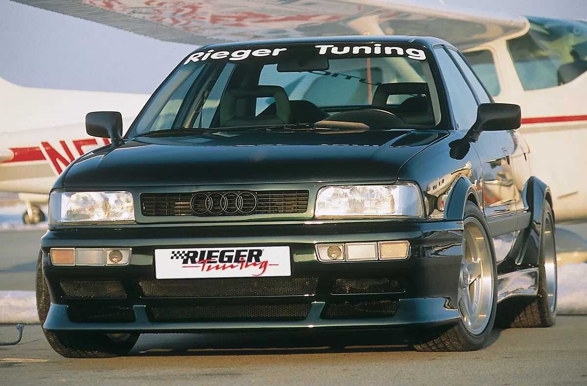 Rieger Tuning Rieger boční díl widebody II pro Audi 80 89 sedan, GFK (laminát), mont. strana levá