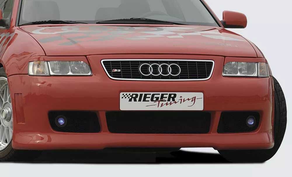 Rieger Tuning Rieger přední nárazník pro Audi A3 8L 3-dvéř., 5-dvéř., plast ABS bez povrchové úpravy, pro orig. masku S3, s držáky originálních mlhových světel