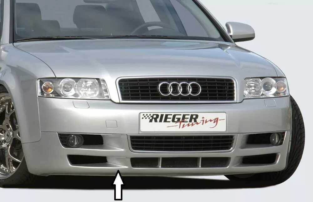 Rieger Tuning Rieger spoiler pod přední nárazník pro Audi A4 8E avant, sedan, r.v. 11/00-10/04, plast ABS bez povrchové úpravy