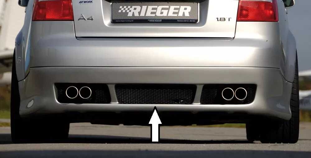 Rieger Tuning Rieger spoiler pod zadní nárazník pro Audi A4 8E avant r.v. 11/00-10/04, plast ABS bez povrchové úpravy