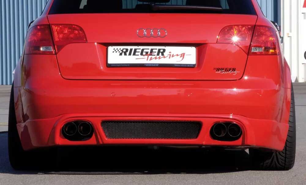 Rieger Tuning Rieger spoiler pod zadní nárazník pro Audi A4 8E avant, sedan po faceliftu r.v. 11/04-, plast ABS bez povrchové úpravy