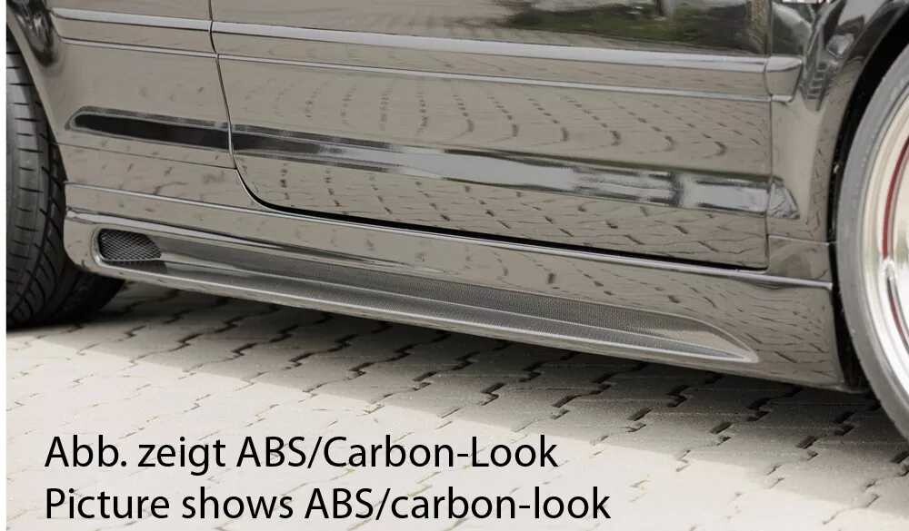 Rieger Tuning Rieger boční práh mont. strana pravá pro Audi A4 8H kabriolet, r.v. 04/02-, plast ABS bez povrchové úpravy, s prolisem a výřezem