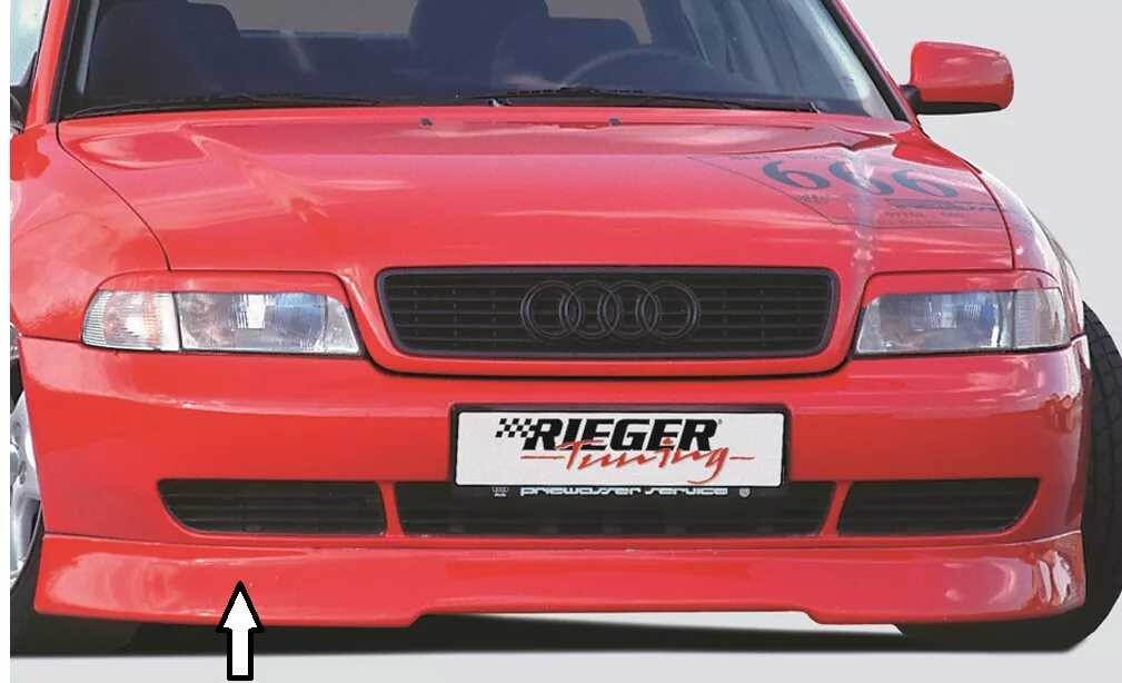 Rieger Tuning Rieger spoiler pod přední nárazník pro Audi A4 B5 avant, sedan, r.v. 11/94-98, plast ABS bez povrchové úpravy, r.v. 11/1994-1998