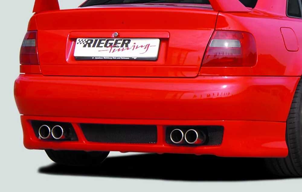 Rieger Tuning Rieger spoiler pod zadní nárazník RS4-Look pro Audi A4 B5 avant, sedan r.v. 11/94-98, plast ABS bez povrchové úpravy, 11/1994-1998