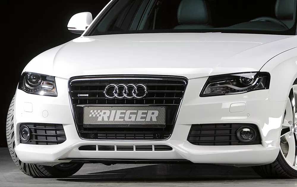 Rieger Tuning Rieger spoiler pod přední nárazník pro Audi A4 B8, B81 avant, sedan před faceliftem, r.v. 11/07-12/11, plast ABS bez povrchové úpravy, mimo S-Line