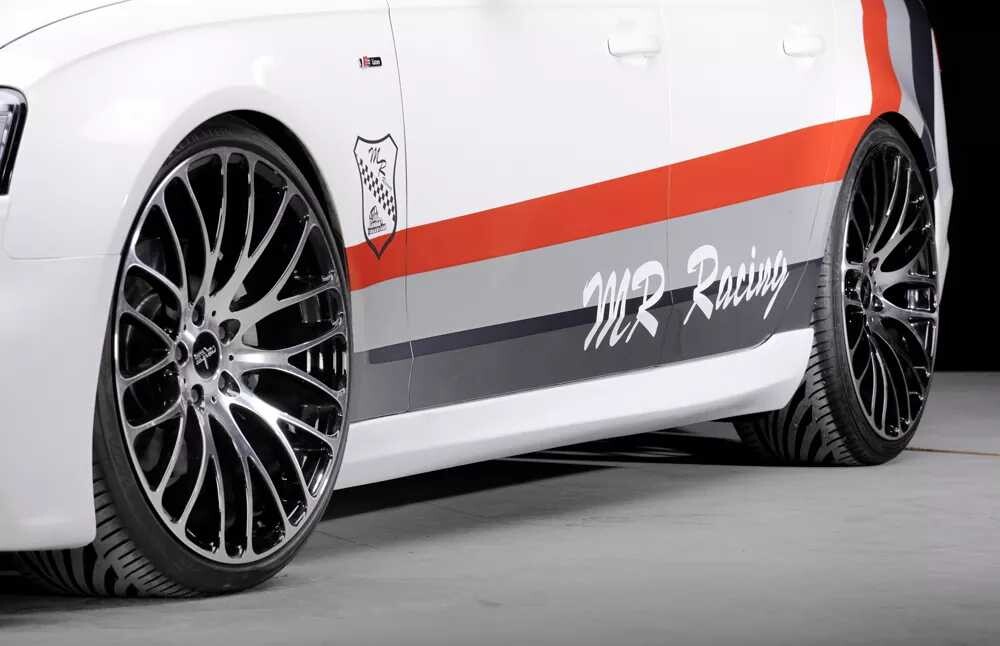 Rieger Tuning Rieger boční práh mont. strana levá pro Audi A4 S4 B8, B81 avant, sedan, r.v. 11/08-, plast ABS bez povrchové úpravy