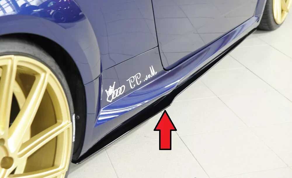 Rieger Tuning Rieger spoiler pod boční práh mont. strana pravá pro Audi TTS 8J-FV, 8S kupé, roadster před faceliftem, r.v. 07/14-08/18, plast ABS bez povrchové úpravy