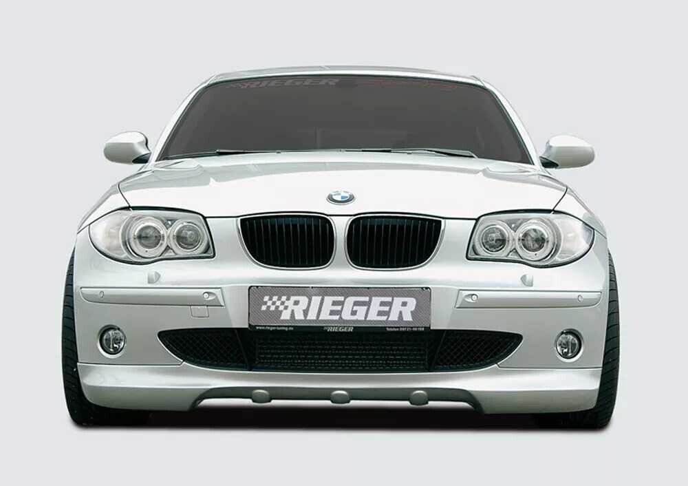 Rieger Tuning Rieger spoiler pod přední nárazník pro BMW řada 1 E87 4-dvéř. před faceliftem, r.v. 09/04-03/07, plast ABS bez povrchové úpravy