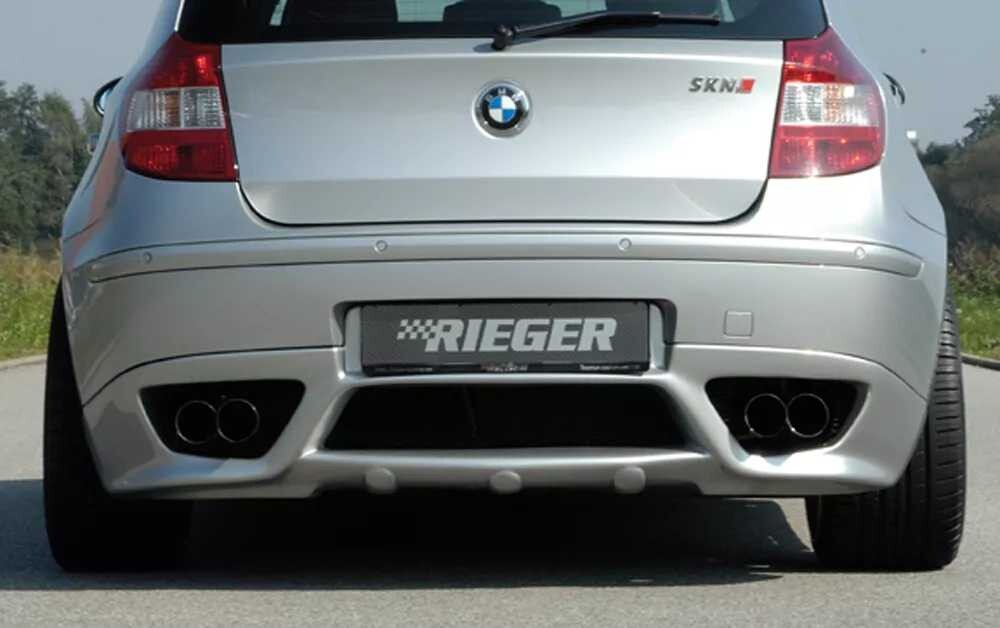 Rieger Tuning Rieger spoiler pod zadní nárazník pro BMW řada 1 E87 4-dvéř., sedan před faceliftem r.v. 09/04-03/07, plast ABS bez povrchové úpravy