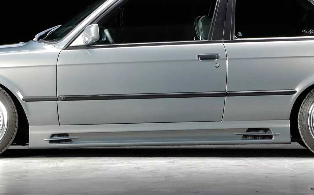 Rieger Tuning Rieger boční práh mont. strana levá pro BMW řada 3 E30 kabriolet, kupé, sedan, touring, plast ABS bez povrchové úpravy, s prolisem, s prolisem a dvěma výřezy