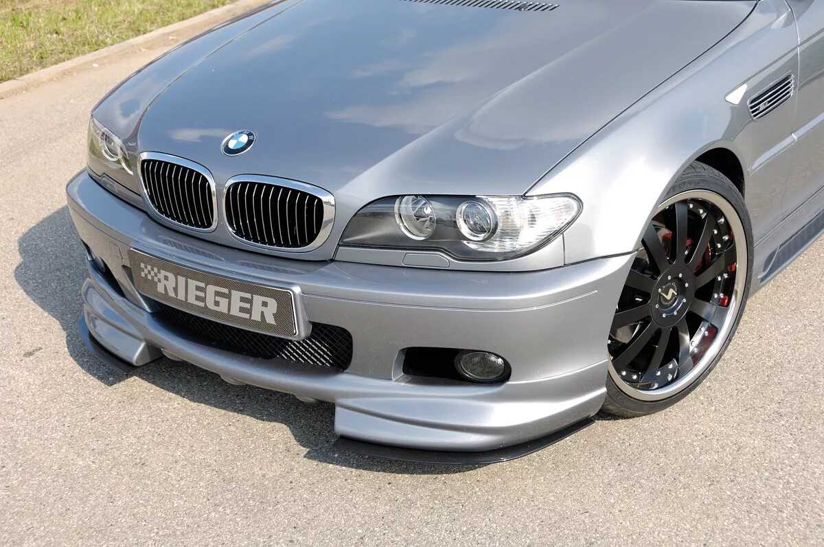 Rieger Tuning Rieger spoiler pod přední nárazník pro BMW řada 3 E46 kabriolet, kupé, sedan, touring vč. faceliftu, r.v. 02/02-, 02/98-12/01, plast ABS bez povrchové úpravy