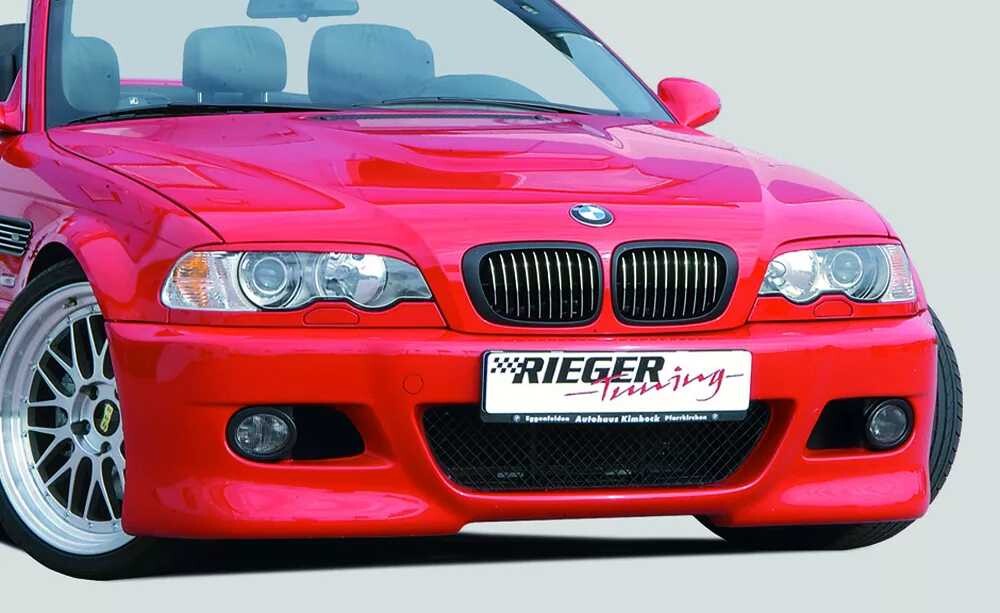 Rieger Tuning Rieger přední nárazník pro BMW řada 3 E46 kabriolet, kupé vč. faceliftu, plast ABS bez povrchové úpravy