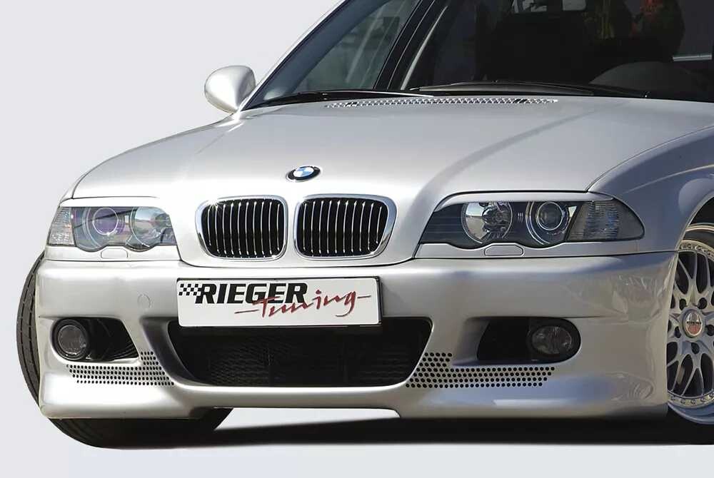 Rieger Tuning Rieger přední nárazník pro BMW řada 3 E46 sedan, touring, plast ABS bez povrchové úpravy, pouze pro diesel