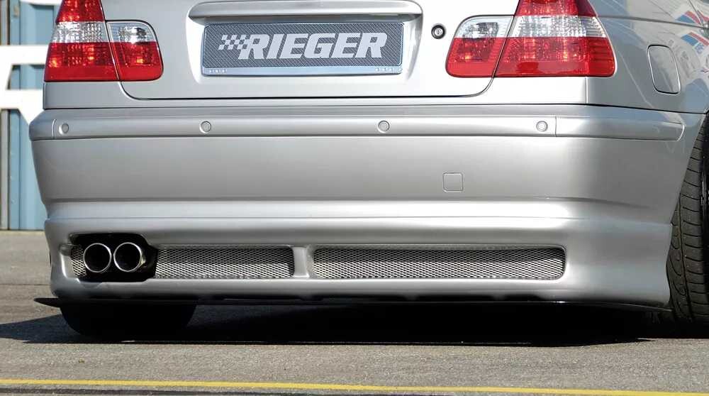 Rieger Tuning Rieger spoiler pod zadní nárazník pro BMW řada 3 E46 sedan po faceliftu r.v. 02/02-, plast ABS bez povrchové úpravy