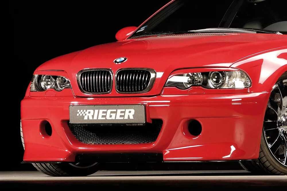 Rieger Tuning Rieger přední nárazník pro BMW řada 3 E46 M3 kabriolet, kupé, plast ABS bez povrchové úpravy