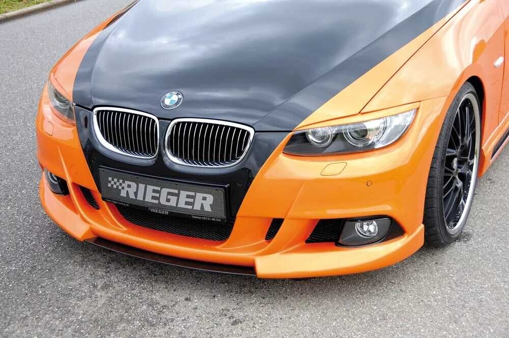 Rieger Tuning Rieger přední nárazník pro BMW řada 3 E92, E93 kabriolet, kupé před faceliftem, plast ABS bez povrchové úpravy, pro vozy s ostřikovači světlometů a parkovacím asistentem (PDC)