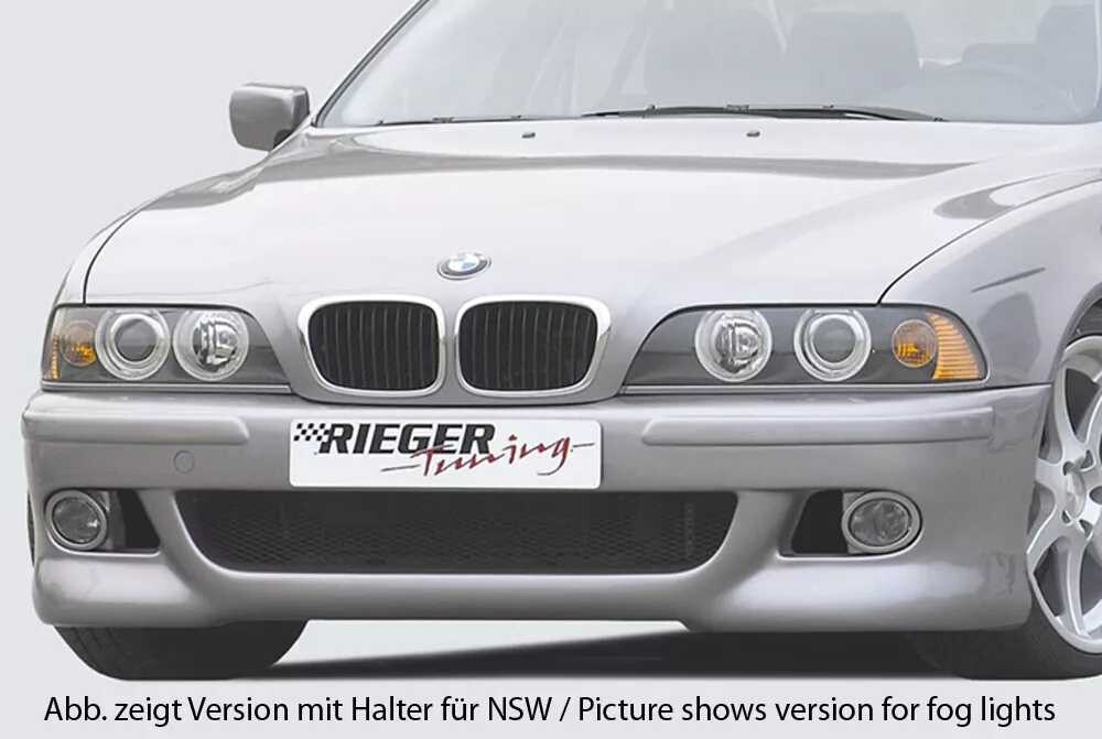 Rieger Tuning Rieger přední nárazník pro BMW řada 5 E39 sedan, touring, plast ABS bez povrchové úpravy, pro vozy bez ostřikovačů předních světlometů, bez parkovacího asistenta (PDC)