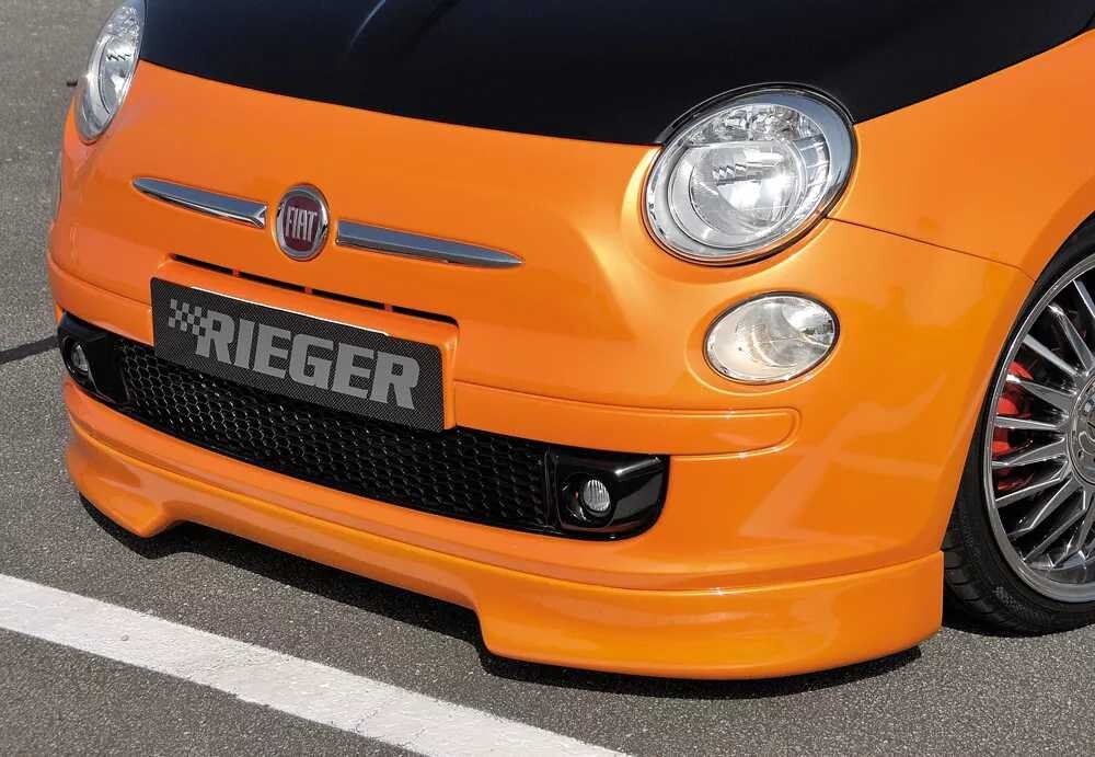Rieger Tuning Rieger spoiler pod přední nárazník pro Fiat 500 312 2-dvéř., r.v. 10/07-, plast ABS bez povrchové úpravy