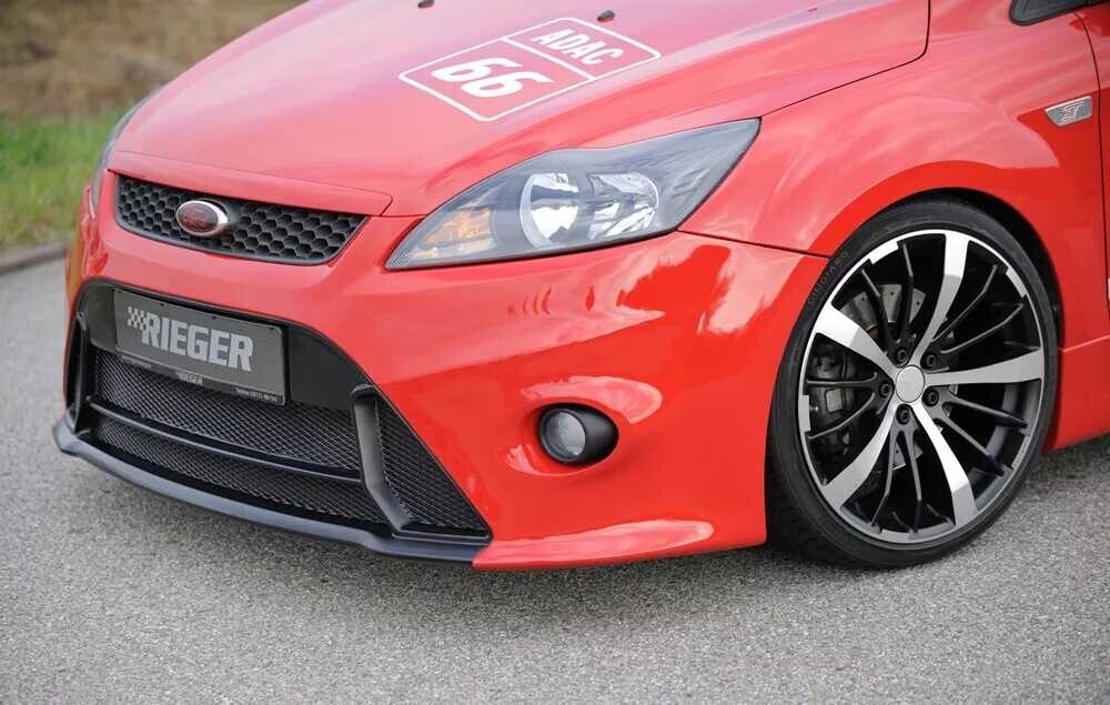 Rieger Tuning Rieger přední nárazník pro Ford Focus 2 vč. ST 3-dvéř., 5-dvéř. po faceliftu, plast ABS bez povrchové úpravy, pro vozy bez ostřikovačů světlometů