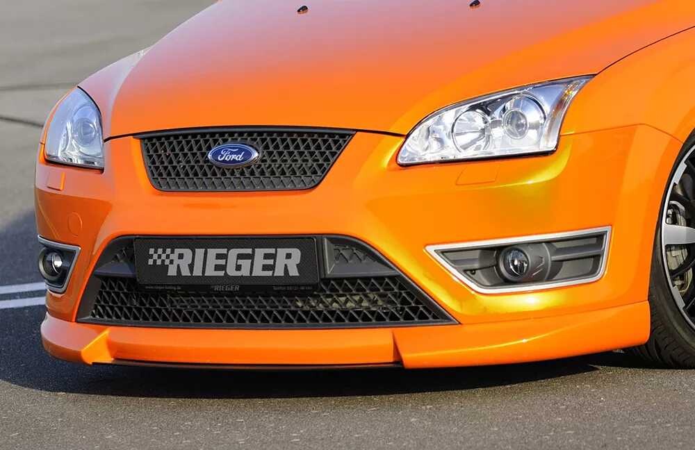 Rieger Tuning Rieger spoiler pod přední nárazník pro Ford Focus 2 ST 3-dvéř., 5-dvéř. před faceliftem, r.v. 10/05-01/08, plast ABS bez povrchové úpravy