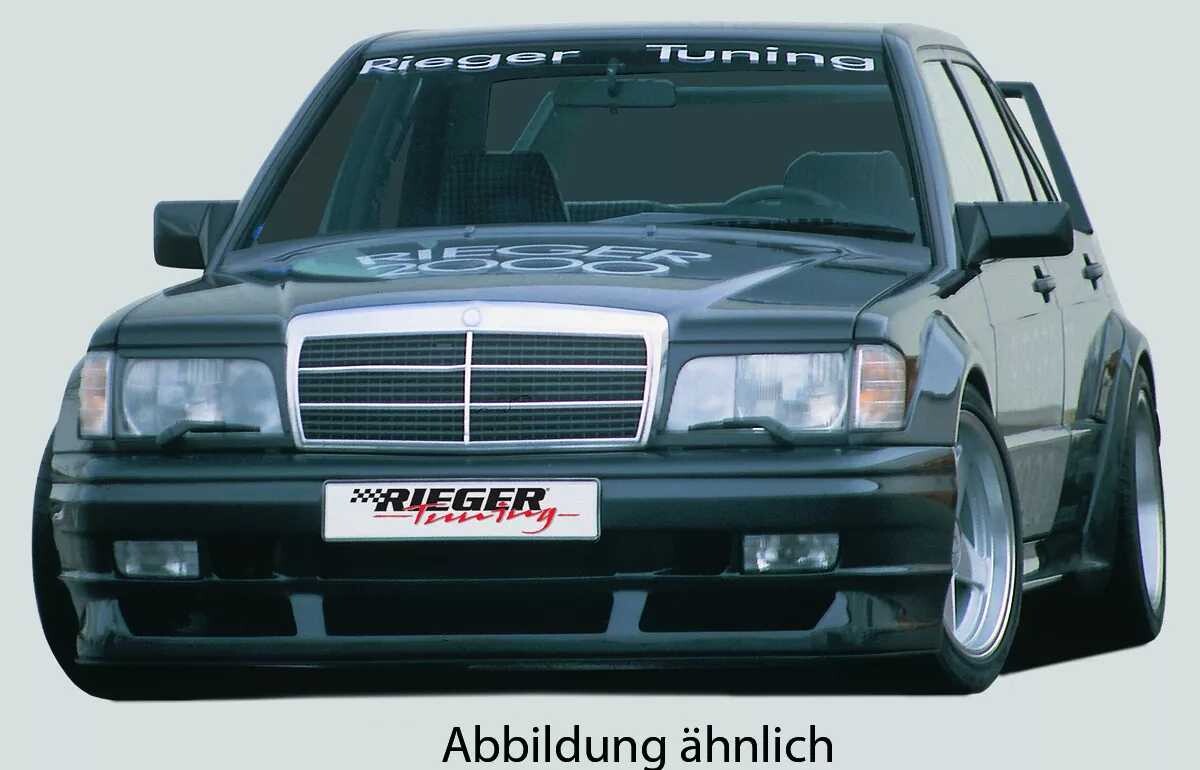 Rieger Tuning Rieger přední nárazník pro Mercedes 190 W201 sedan, GFK (laminát), pro sériovou masku, bez výřezu pro mlhová světla