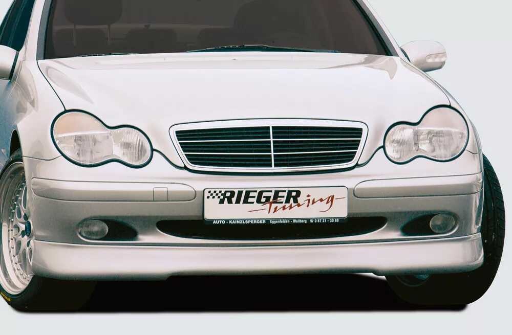 Rieger Tuning Rieger spoiler pod přední nárazník pro Classic/Elegance pro Mercedes třída C W203 sedan, t-model, r.v. 05/00-, plast ABS bez povrchové úpravy