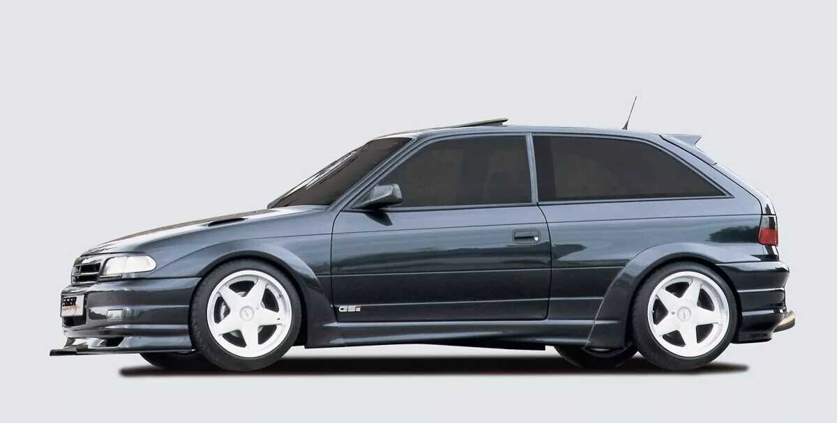 Rieger Tuning Rieger boční práh RT05 mont. strana pravá pro Opel Astra F 3-dvéř., plast ABS bez povrchové úpravy