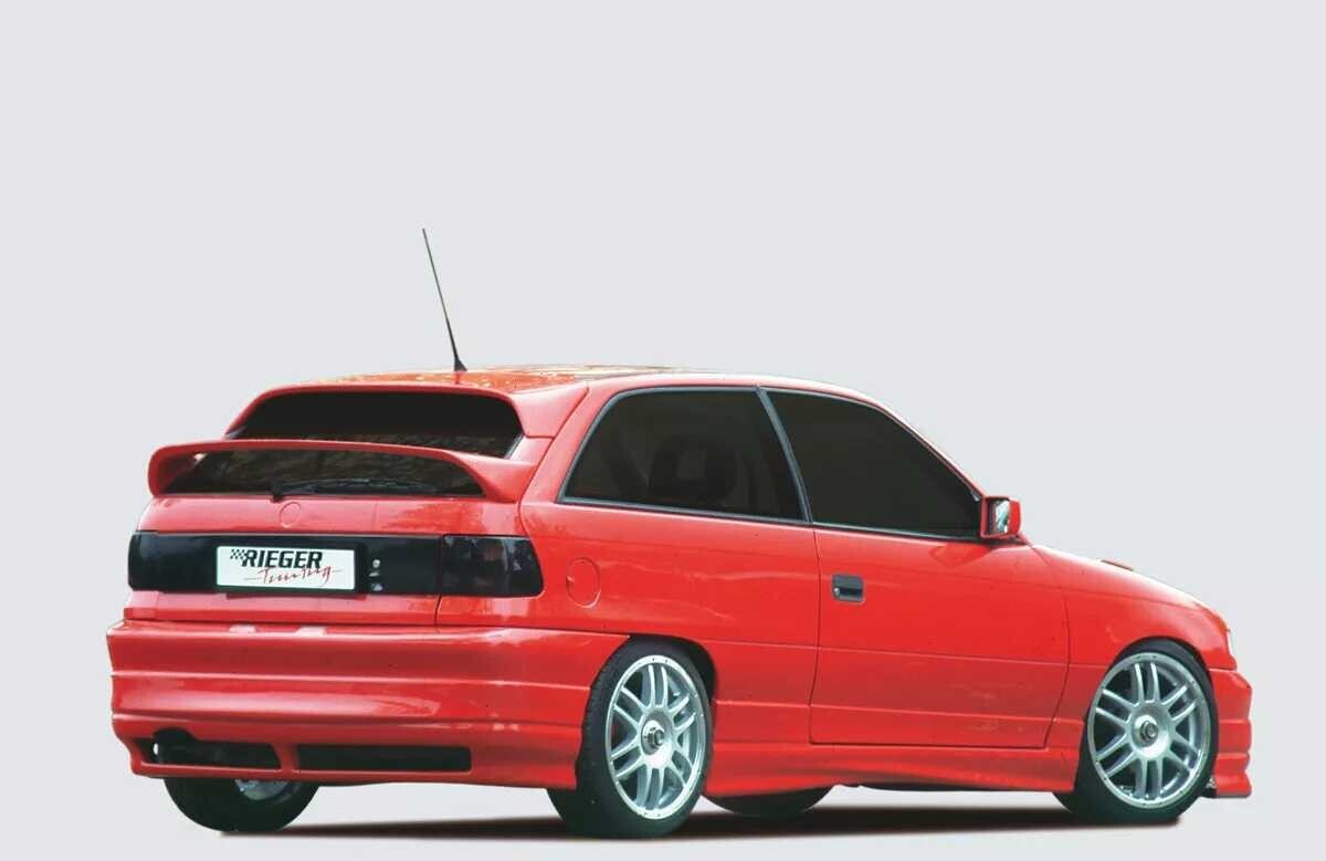 Rieger Tuning Rieger zadní nárazník pro Opel Astra F 3-dvéř., 5-dvéř., hatchback, plast ABS bez povrchové úpravy