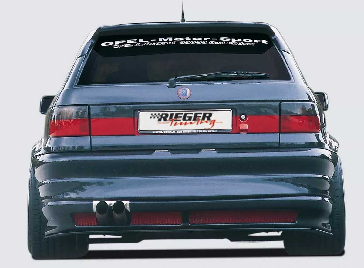 Rieger Tuning Rieger zadní nárazník pro Opel Astra F 3-dvéř., hatchback, plast ABS bez povrchové úpravy