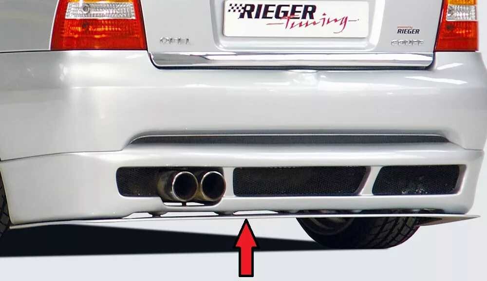 Rieger Tuning Rieger lipa pod zadní nárazník pro Opel Astra G 3-dvéř., cabrio, kupé, plast ABS bez povrchové úpravy