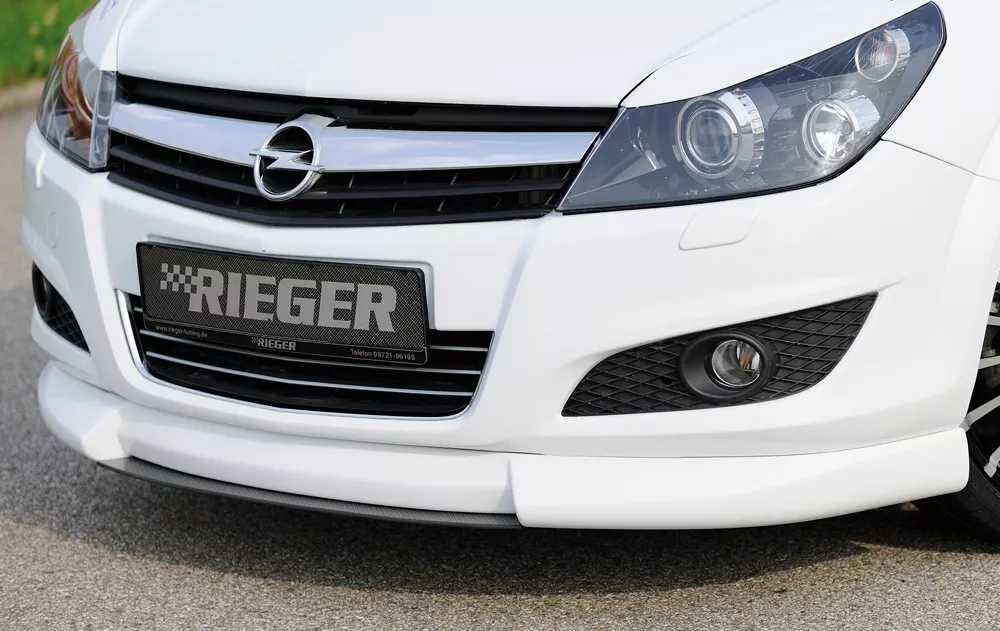Rieger Tuning Rieger spoiler pod přední nárazník pro Opel Astra H 5-dvéř., caravan, hatchback, notchback, r.v. 03/04-, plast ABS bez povrchové úpravy