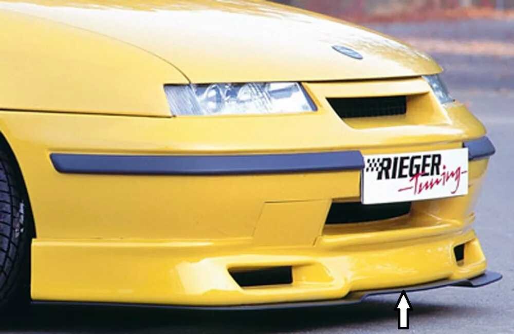 Rieger Tuning Rieger lipa pod přední nárazník Rieger pro Opel Calibra A 3-dvéř., 03/90-, plast ABS bez povrchové úpravy, pod přední spoiler Rieger obj. kód Y 00046010