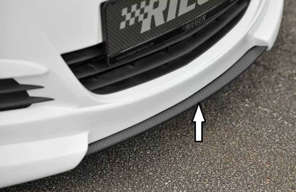 Rieger Tuning Rieger lipa pod přední nárazník Rieger pro Opel Corsa D 3-dvéř., 5-dvéř. před faceliftem, 07/06-12/10, plast ABS s povrchovou úpravou Carbon-Look