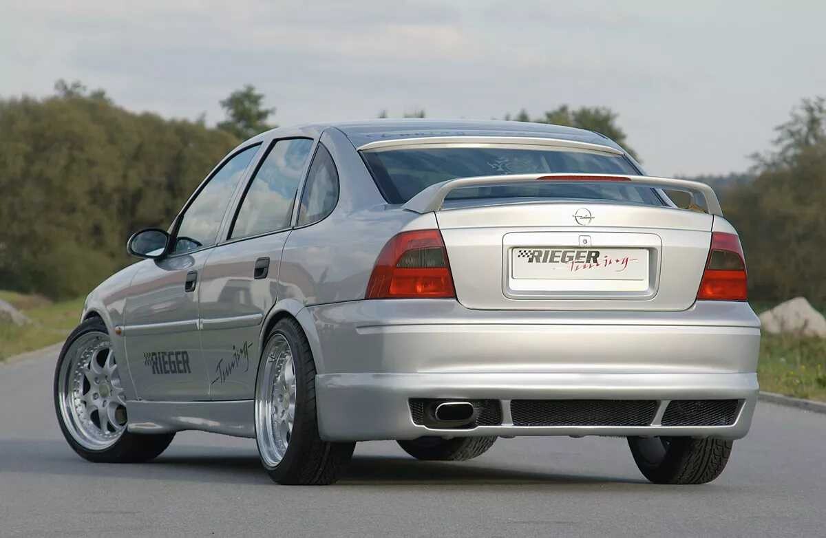 Rieger Tuning Rieger spoiler pod zadní nárazník pro Opel Vectra B fastback, notchback po faceliftu r.v. 08/98-, plast ABS bez povrchové úpravy