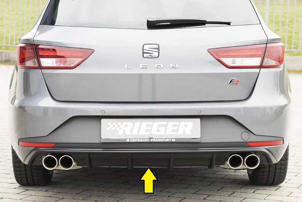 Rieger Tuning Rieger vložka zadního nárazníku (27021) pro Seat Leon FR 5F 5-dvéř. (ST/Combi) před faceliftem, plast ABS bez povrchové úpravy