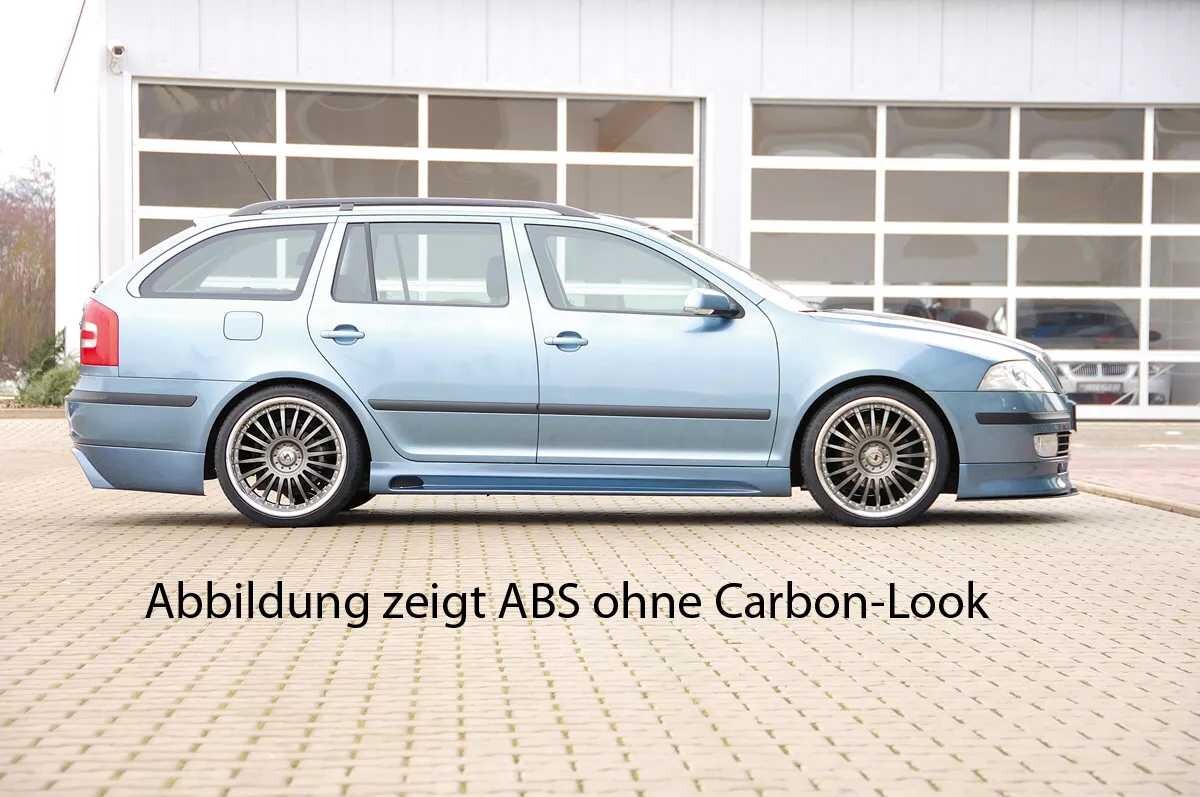 Rieger Tuning Rieger boční práh mont. strana pravá pro Škoda Octavia 1Z combi, sedan, r.v. 06/04-, plast ABS s povrchovou úpravou Carbon-Look, s prolisem a výřezem