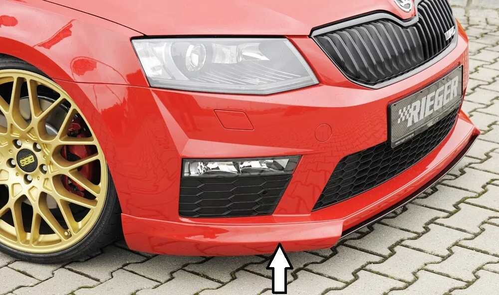 Rieger Tuning Rieger spoiler pod přední nárazník pro Škoda Octavia RS 5E combi, sedan před faceliftem, r.v. 06/13-01/17, plast ABS bez povrchové úpravy