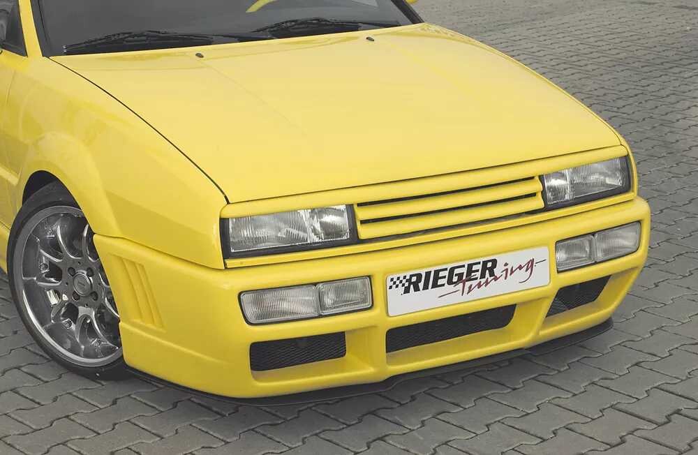 Rieger Tuning Rieger přední nárazník pro Volkswagen Corrado 53I kupé, plast ABS bez povrchové úpravy, pouze G60 a 16V