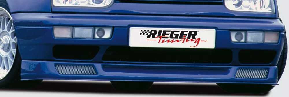 Rieger Tuning Rieger lipa pod přední nárazník Rieger pro Volkswagen Golf 3 3-dvéř., 5-dvéř., kabriolet, plast ABS bez povrchové úpravy, pod přední spoiler Rieger obj. kód Y 00042011