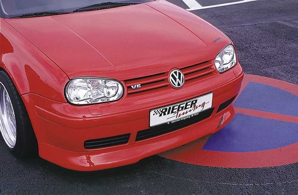 Rieger Tuning Rieger spoiler pod přední nárazník pro Volkswagen Golf 4 1J 3-dvéř., 5-dvéř., combi, r.v. 10/97-03, plast ABS bez povrchové úpravy