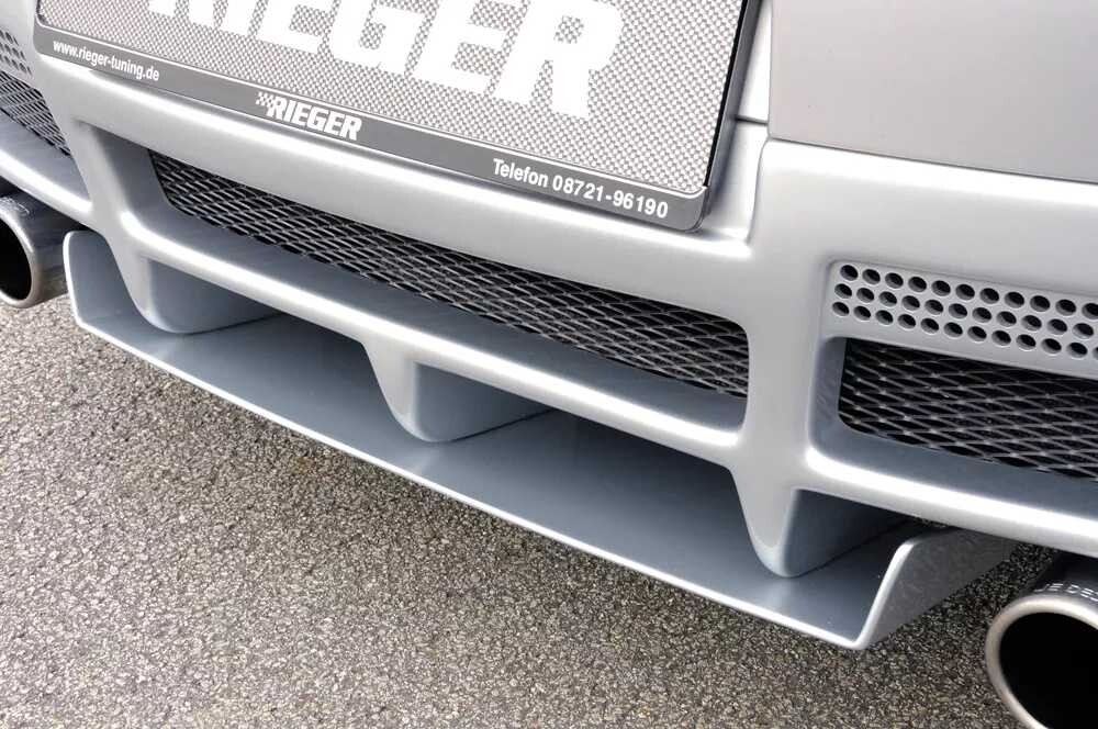 Rieger Tuning Rieger difuzor pod zadní nárazník pro Volkswagen Golf 5 1K 3-dvéř., 5-dvéř., plast ABS bez povrchové úpravy