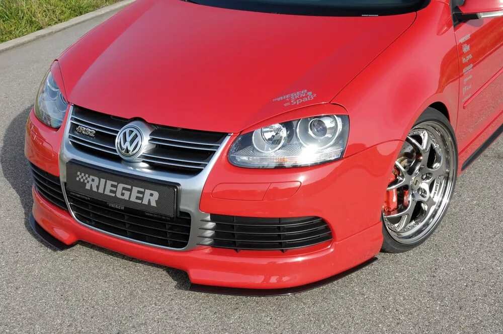 Rieger Tuning Rieger spoiler pod přední nárazník pro Volkswagen Golf 5 1K R32, plast ABS bez povrchové úpravy
