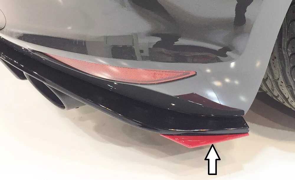 Rieger Tuning Rieger spoiler pod zadní nárazník na pravé straně pro Volkswagen Golf 7 GTI Clubsport 3-dvéř., 5-dvéř. r.v. 02/16-, plast ABS bez povrchové úpravy