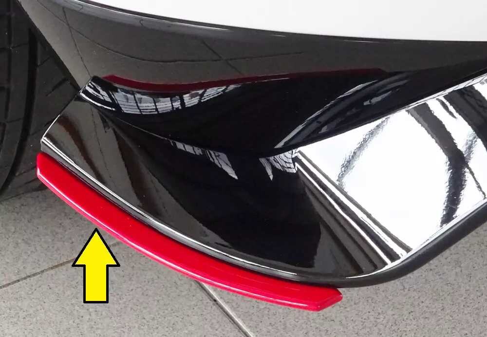 Rieger Tuning Rieger spoiler pod zadní nárazník na levé straně pro Volkswagen Golf 7 GTI-TCR 3-dvéř., 5-dvéř. r.v. 01/19-, plast ABS bez povrchové úpravy
