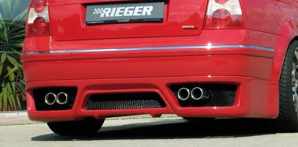 Rieger Tuning Rieger spoiler pod zadní nárazník pro Volkswagen Passat 3BG sedan, plast ABS bez povrchové úpravy