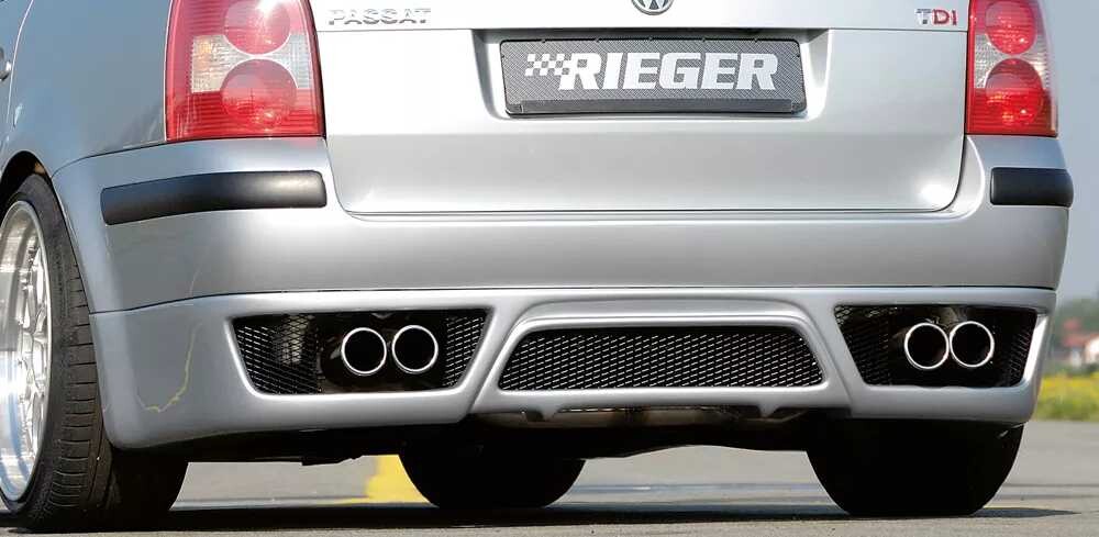 Rieger Tuning Rieger spoiler pod zadní nárazník pro Volkswagen Passat 3BG combi, plast ABS bez povrchové úpravy