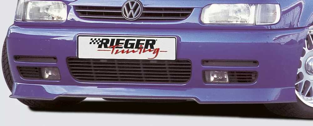 Rieger Tuning Rieger spoiler pod přední nárazník RT 01 pro Volkswagen Polo 4 6N 3-dvéř., 5-dvéř., r.v. 10/94-01, plast ABS bez povrchové úpravy, se Styling paketem