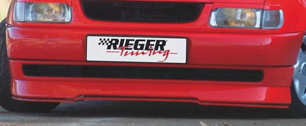 Rieger Tuning Rieger spoiler pod přední nárazník pro Volkswagen Polo 4 6N 3-dvéř., 5-dvéř., r.v. 10/94-01, plast ABS bez povrchové úpravy,