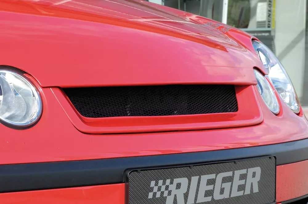 Rieger Tuning Rieger maska chladiče pro Volkswagen Polo 5 9N 3-dvéř., 5-dvéř., plast ABS bez povrchové úpravy