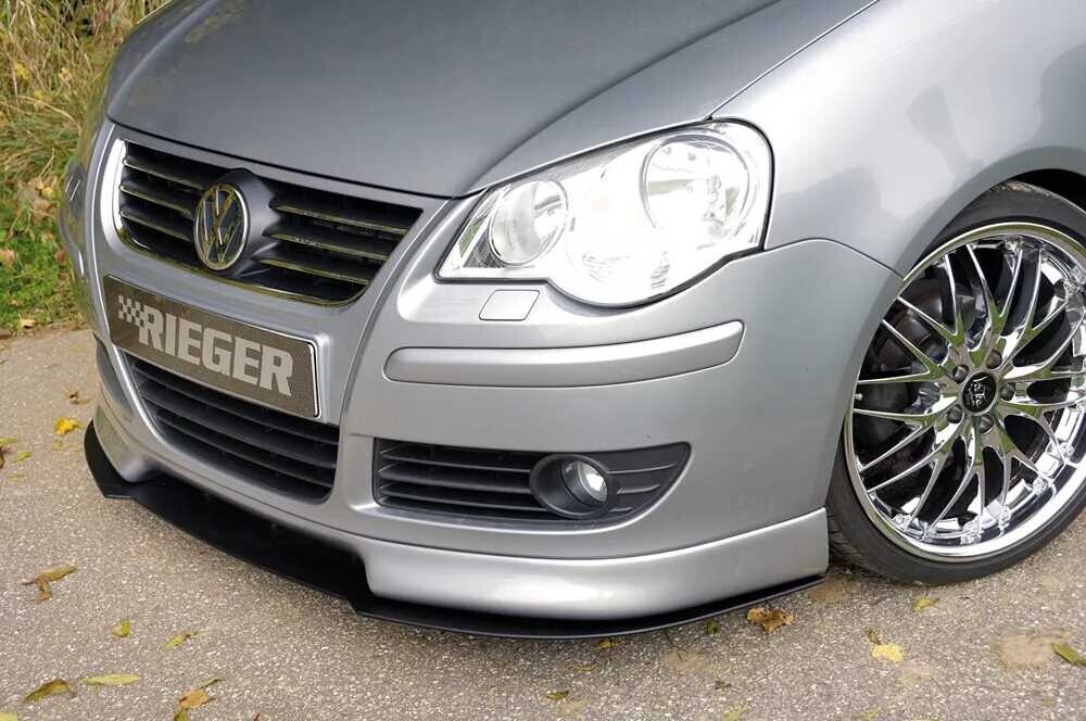 Rieger Tuning Rieger spoiler pod přední nárazník pro Volkswagen Polo 5 9N 3-dvéř., 5-dvéř. po faceliftu, r.v. 00/06-, plast ABS bez povrchové úpravy
